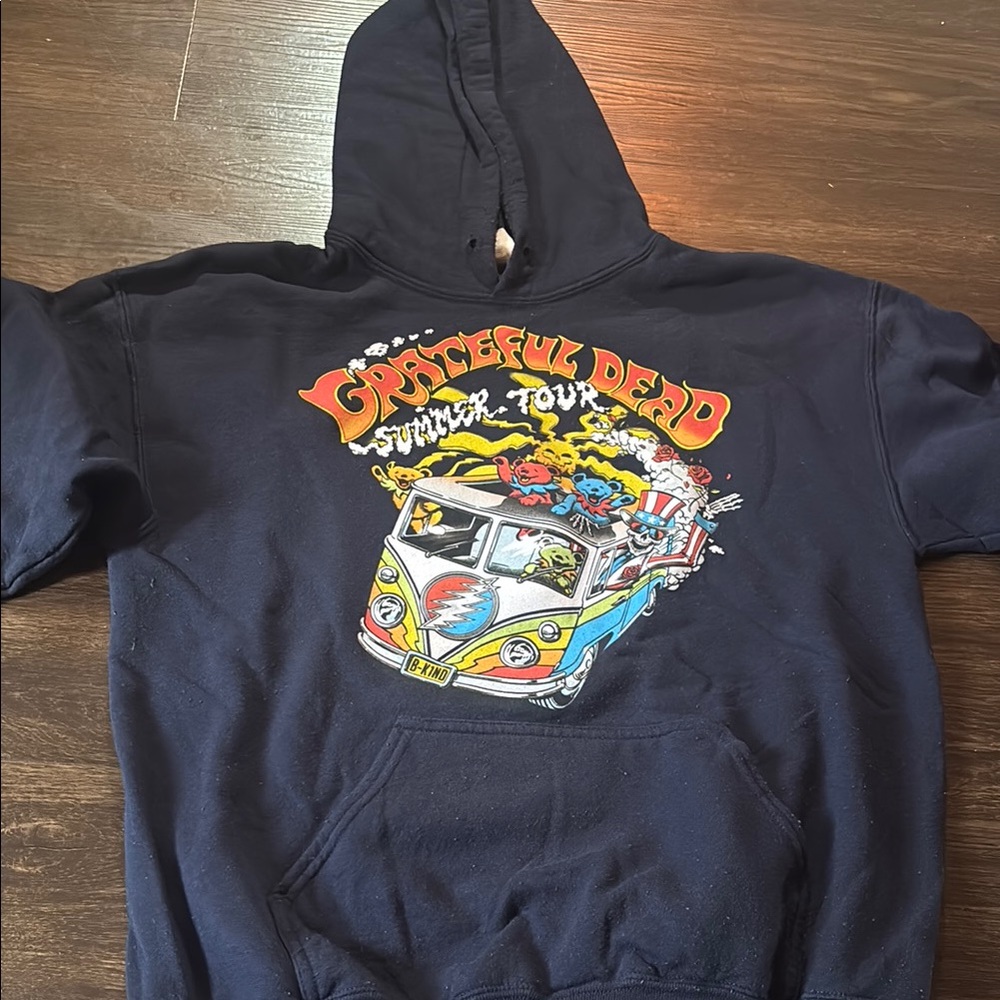 Grateful Dead Black Hoodie with Colorful Graphic